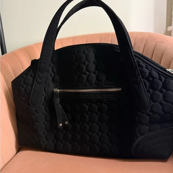 Vera Bradley Black Quilted Shoulder Bag - Picture 4 of 5